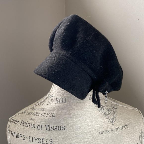 Y2K Vintage Juicy Couture black wool hat - Picture 2 of 4
